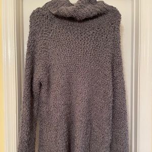 POL Grey turtleneck mohair sweater
